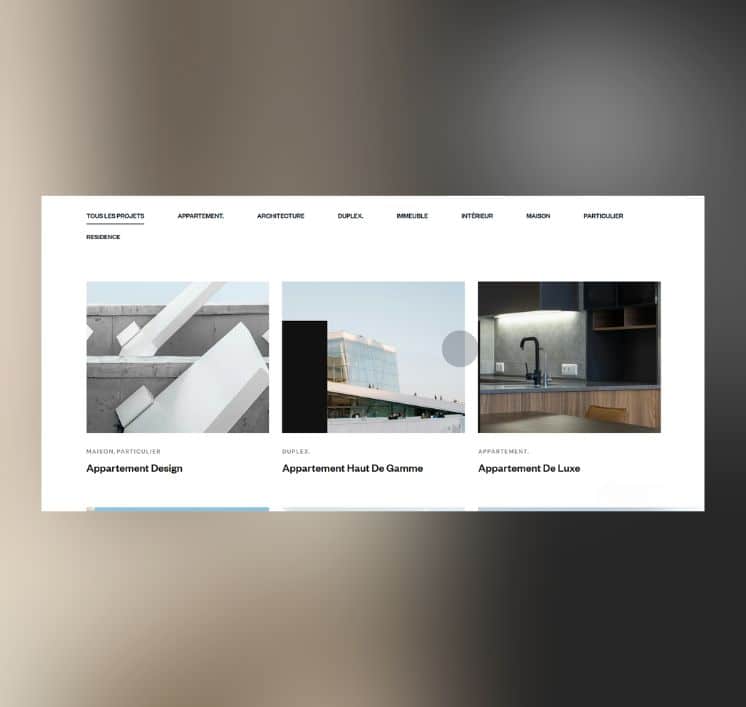 Site professionnel d’architecte – Template site WordPress Arthéa