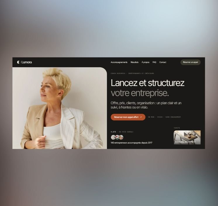 Aperçu du template Lumora