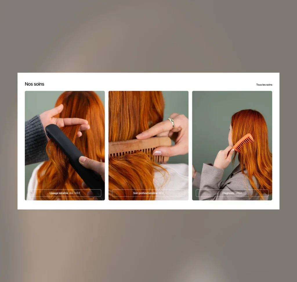 Aperçu du template Sève (6/8)